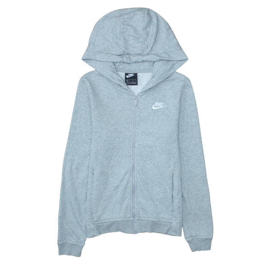 Mens UK Size XS Nike Grey Full Zip Hoodie