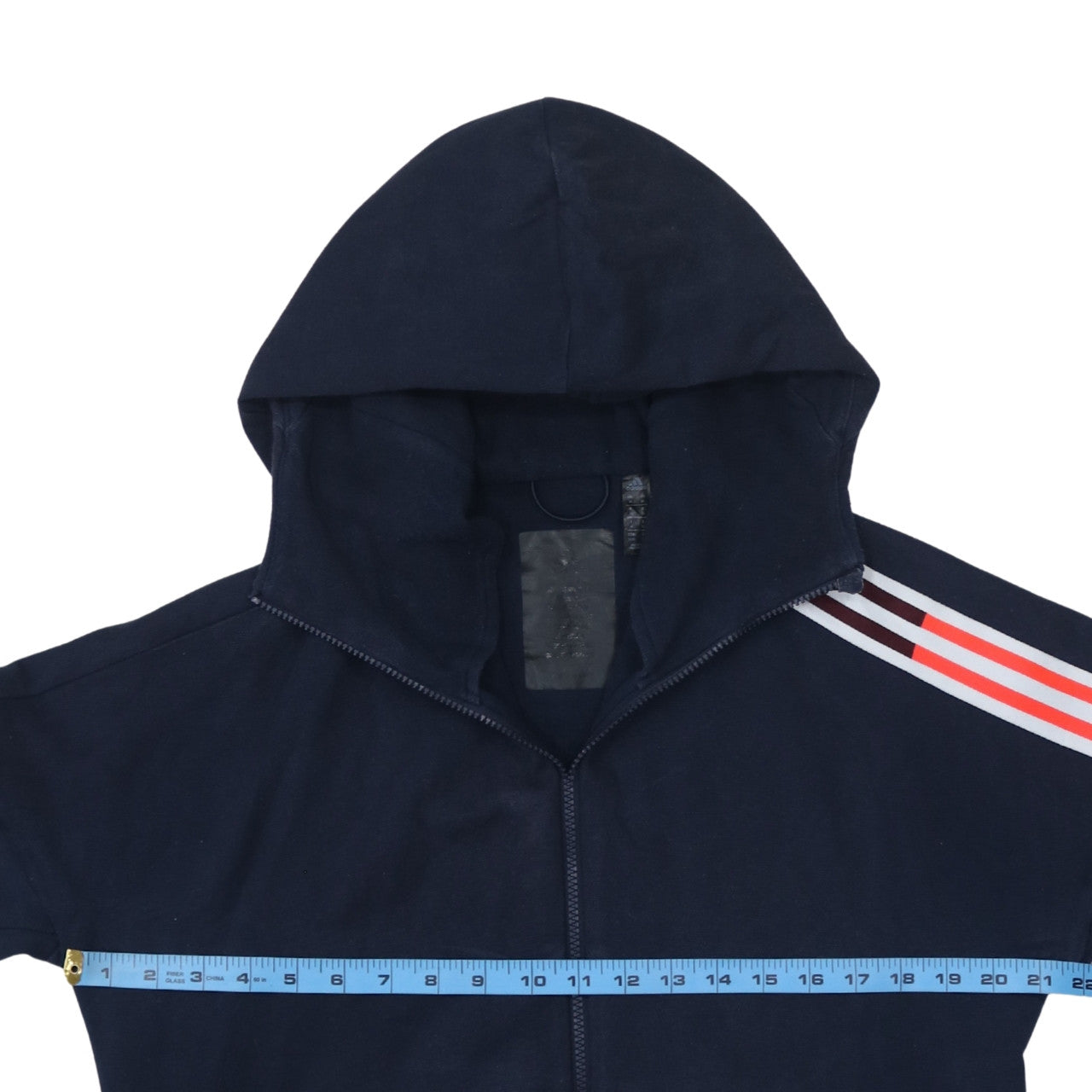Mens UK Size M adidas Blue Full Zip Hoodie