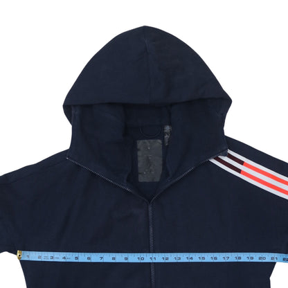 Mens UK Size M adidas Blue Full Zip Hoodie