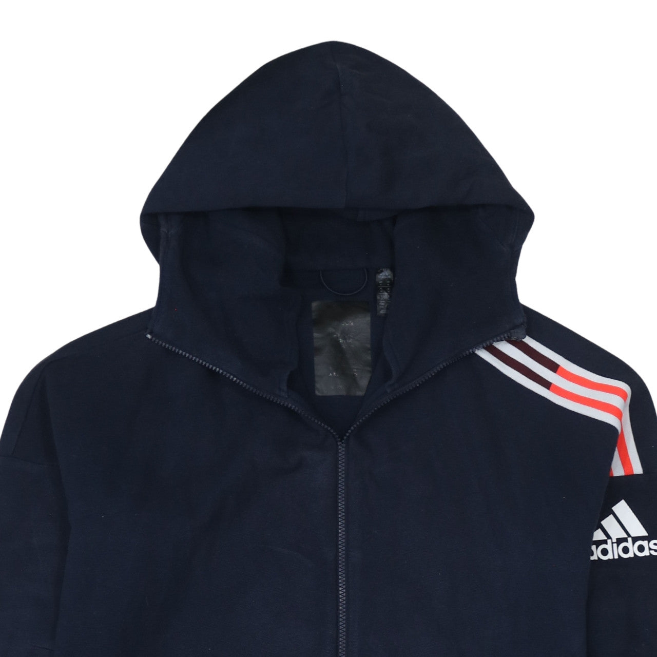 Mens UK Size M adidas Blue Full Zip Hoodie