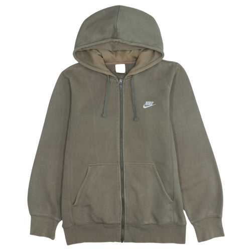 Mens UK Size S Nike Brown Full Zip Hoodie