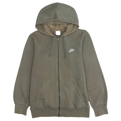 Mens UK Size S Nike Brown Full Zip Hoodie