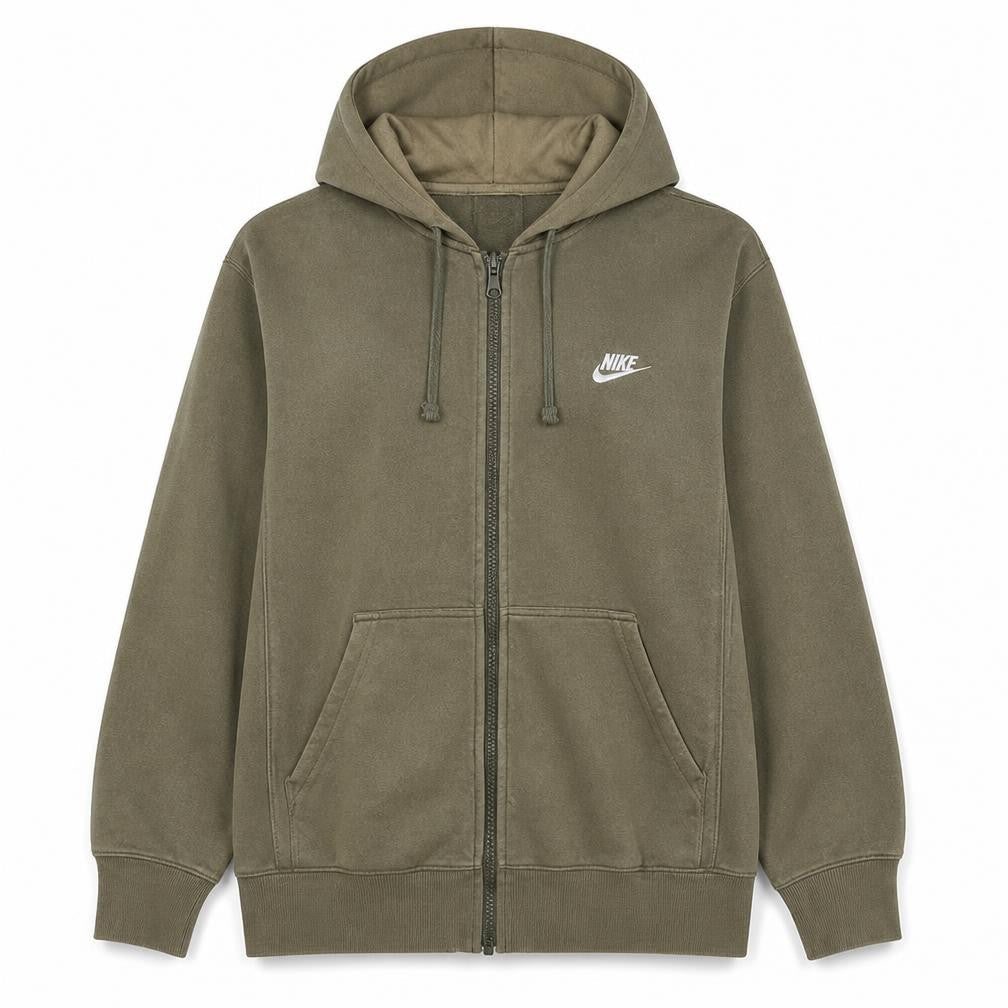 Mens UK Size S Nike Brown Full Zip Hoodie
