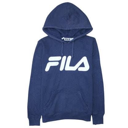 Womens UK Size 12 FILA Blue Pullover Hoodie