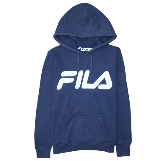 Womens UK Size 12 FILA Blue Pullover Hoodie