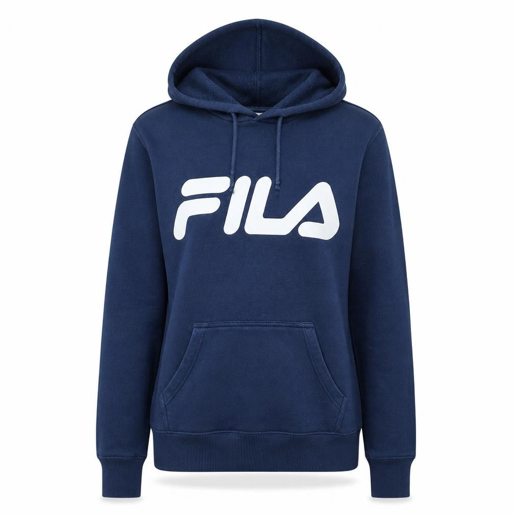 Fila Women’s Navy Blue Hooded Pullover Sweatshirt Size 12