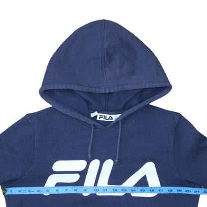 Womens UK Size 12 FILA Blue Pullover Hoodie