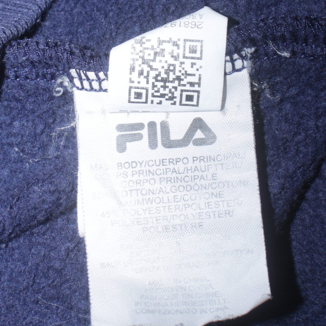 Womens UK Size 12 FILA Blue Pullover Hoodie