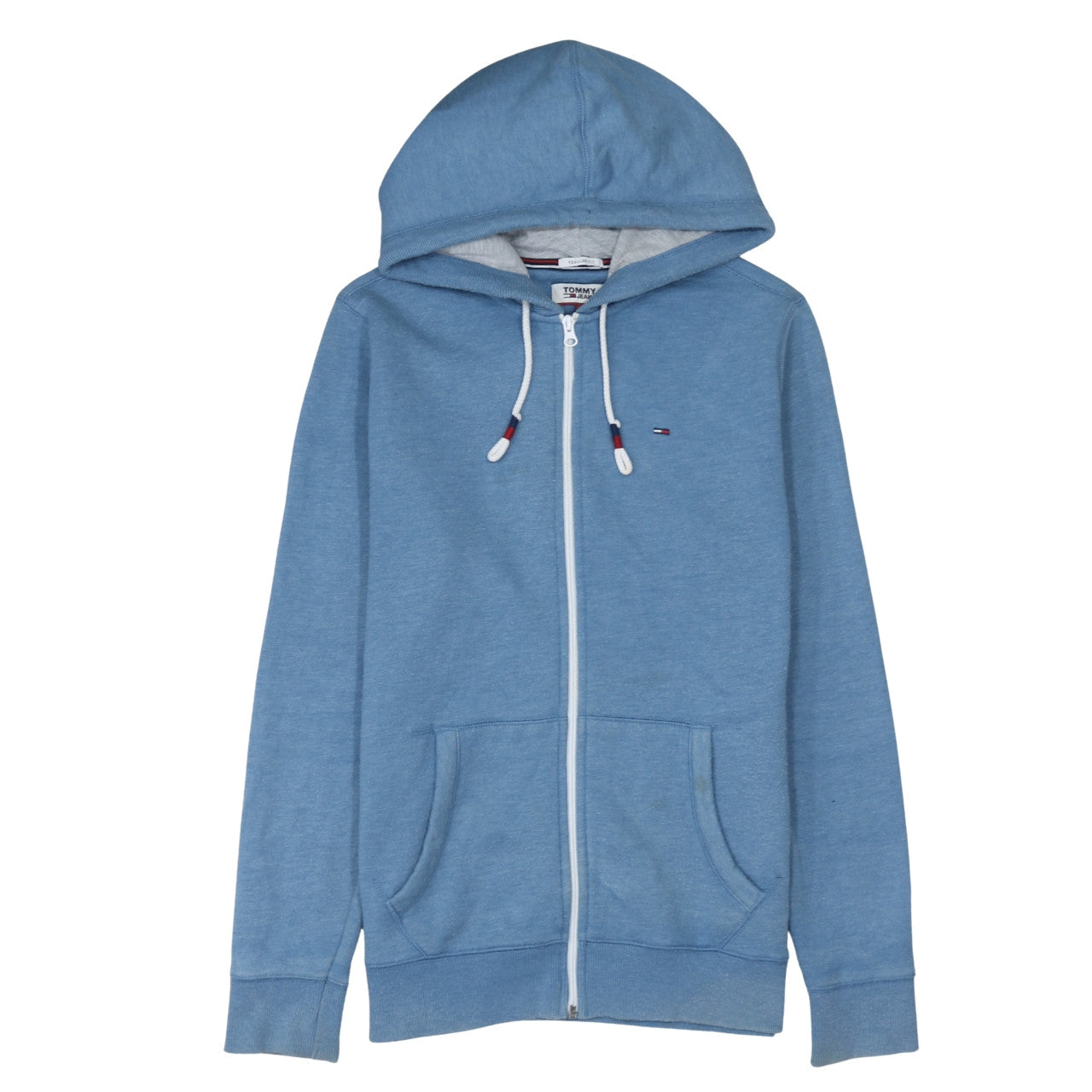 Mens UK Size M Tommy Jeans Blue Full Zip Hoodie