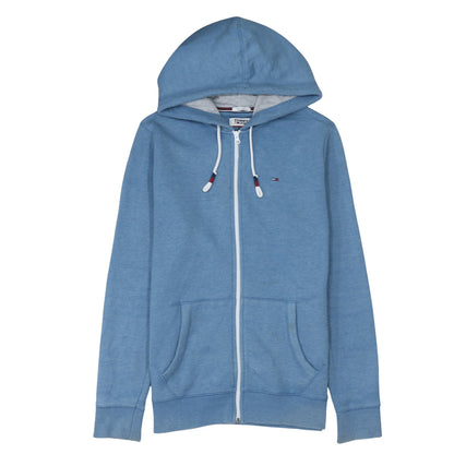 Mens UK Size M Tommy Jeans Blue Full Zip Hoodie