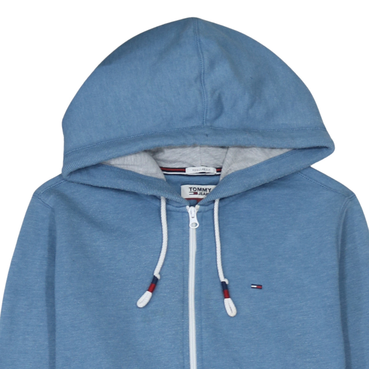 Mens UK Size M Tommy Jeans Blue Full Zip Hoodie