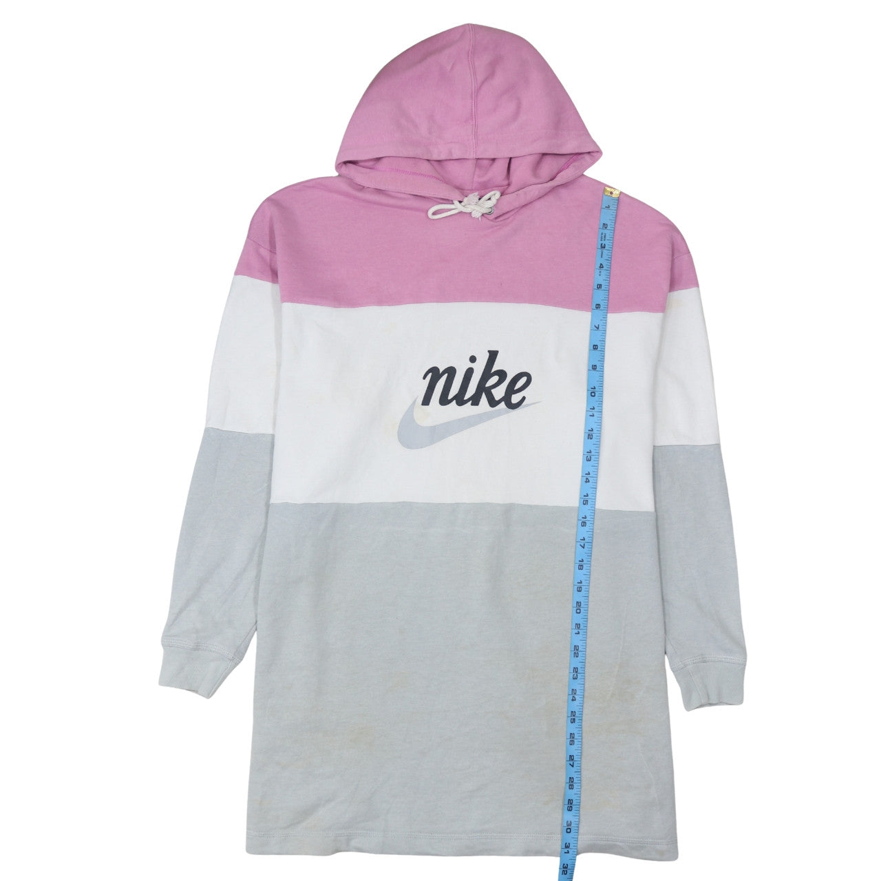 Womens UK Size M Nike Multicoloured Pullover Hoodie