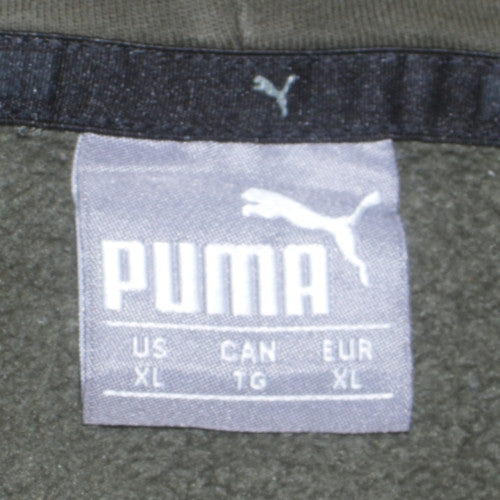 Mens UK Size XL PUMA Green Pullover Hoodie