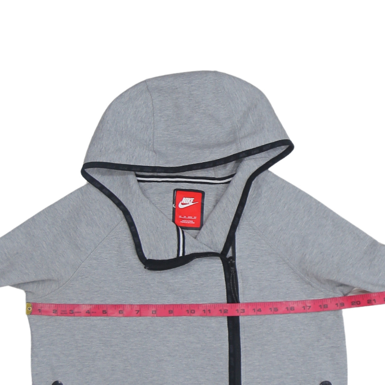 Womens UK Size XS Nike Grey Full Zip Hoodie