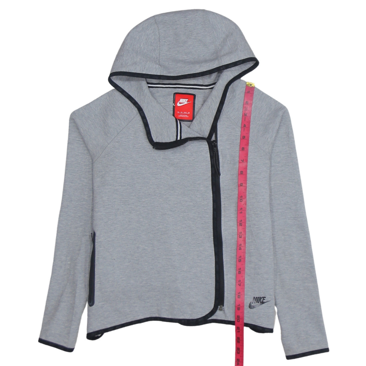 Womens UK Size XS Nike Grey Full Zip Hoodie