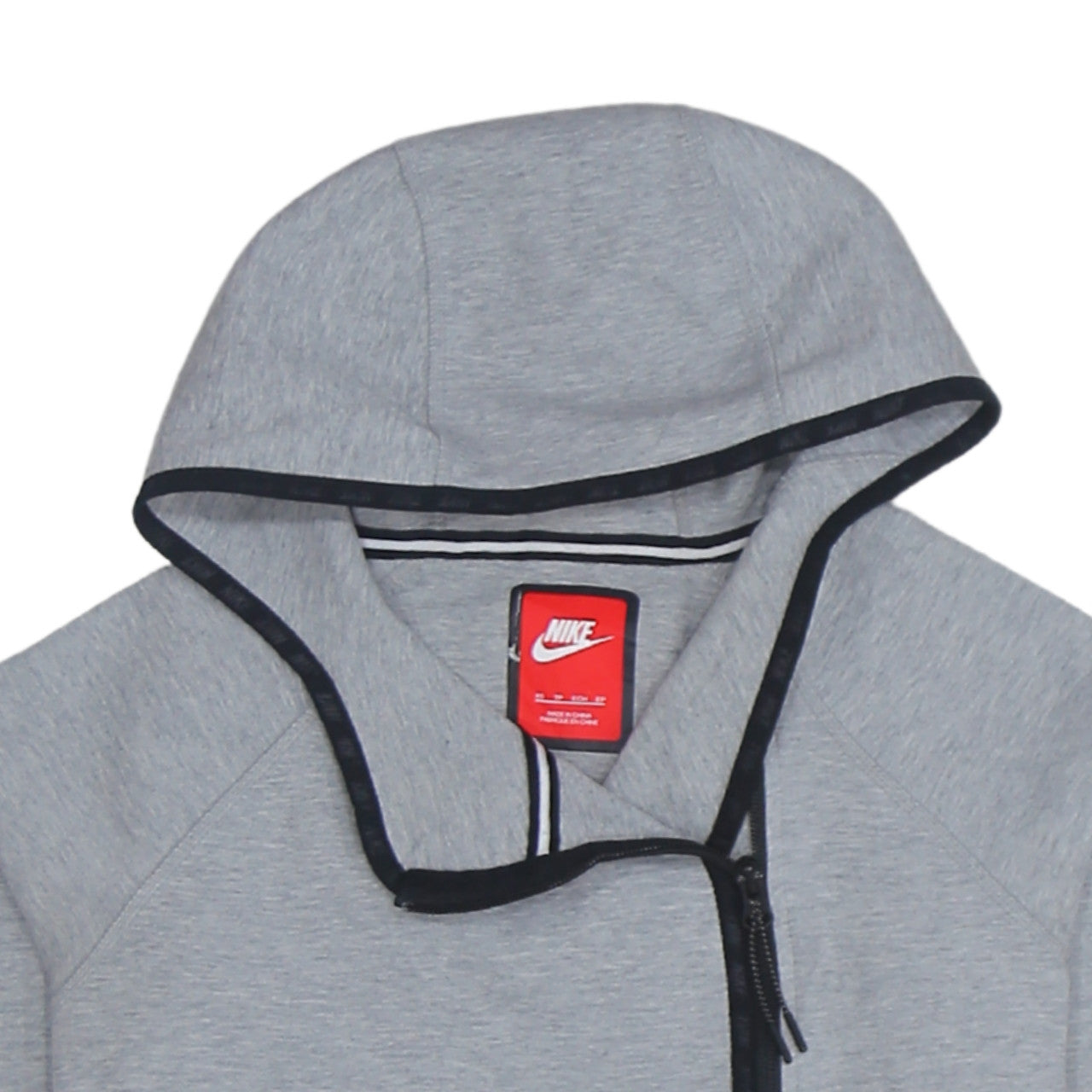 Womens UK Size XS Nike Grey Full Zip Hoodie