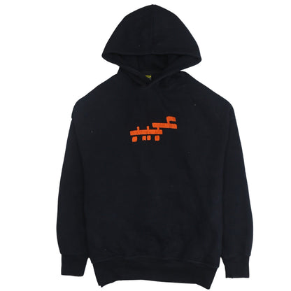 Mens UK Size L AJEEB Black Pullover Hoodie