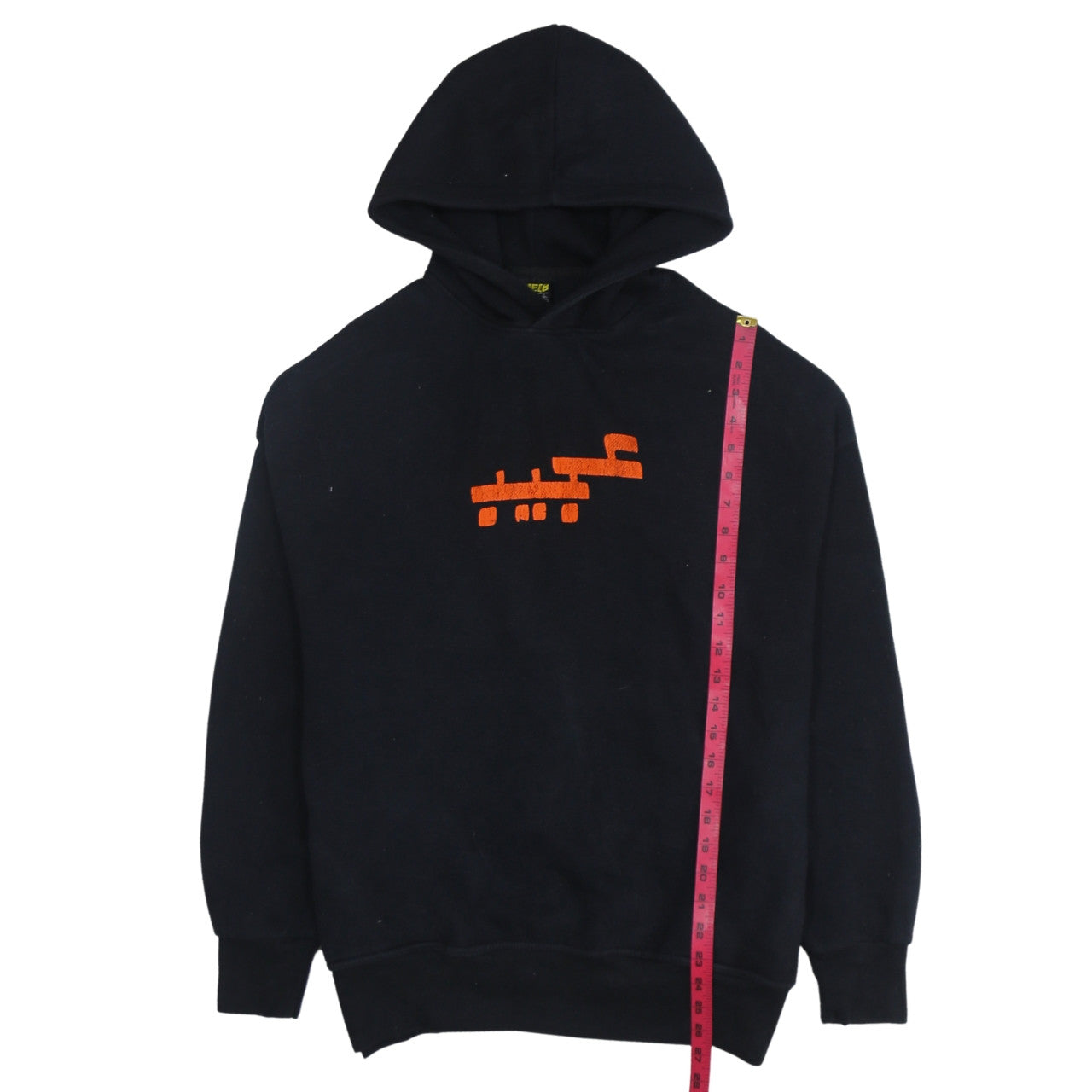 Mens UK Size L AJEEB Black Pullover Hoodie