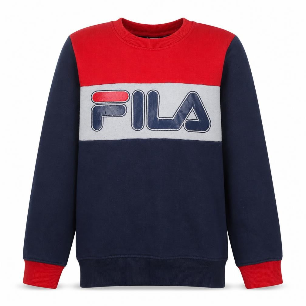 Fila Boys Multicolour 12 Years Pullover Crew Neck Sweatshirt