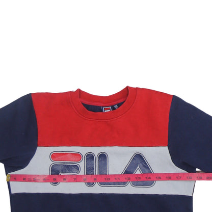 Fila Boys Multicolour 12 Years Pullover Crew Neck Sweatshirt