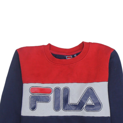 Fila Boys Multicolour 12 Years Pullover Crew Neck Sweatshirt