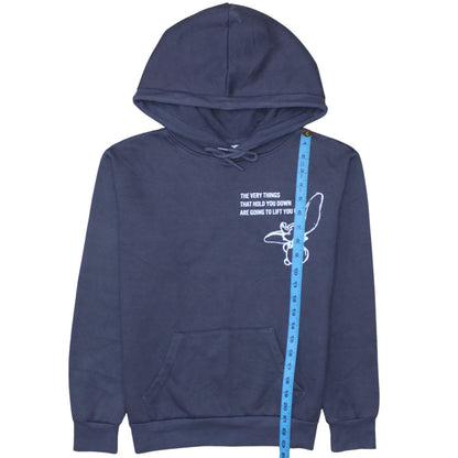 Womens UK Size 2XS Disney Blue Pullover Hoodie
