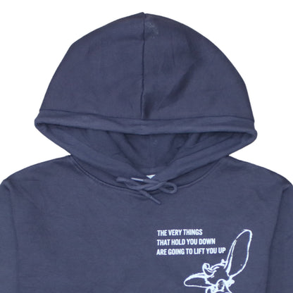 Womens UK Size 2XS Disney Blue Pullover Hoodie