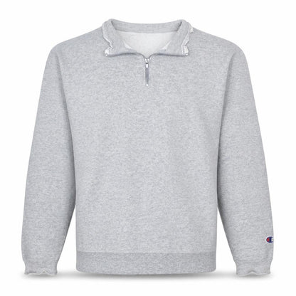 Mens UK Size L Champion Grey Henley Sweatshirt