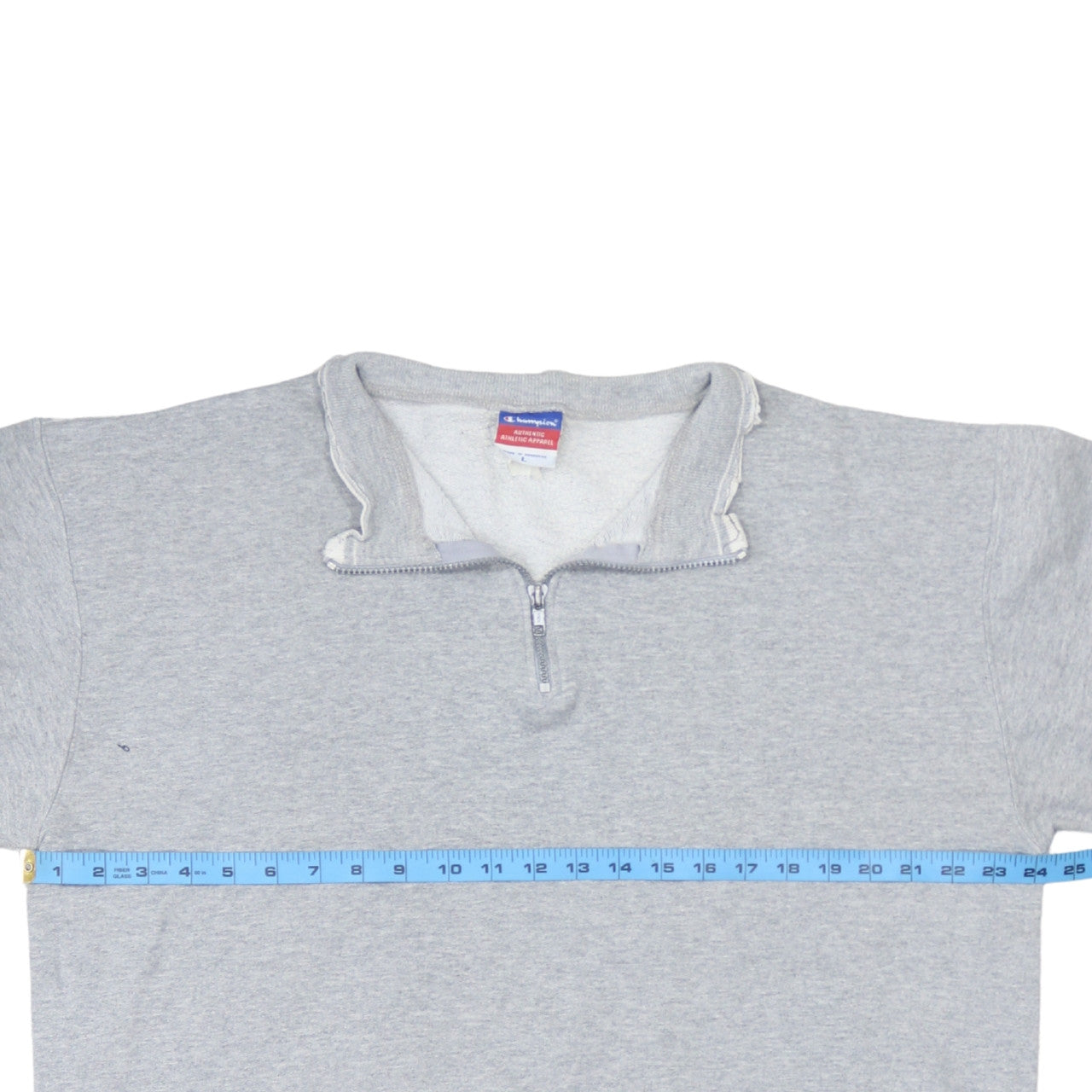 Mens UK Size L Champion Grey Henley Sweatshirt