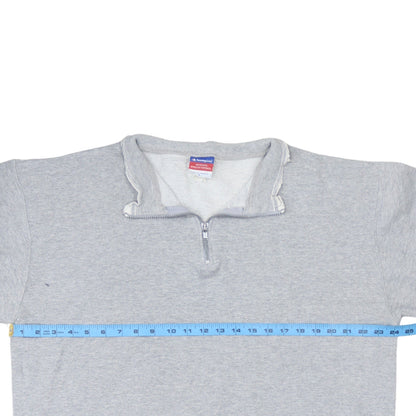 Mens UK Size L Champion Grey Henley Sweatshirt