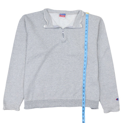Mens UK Size L Champion Grey Henley Sweatshirt