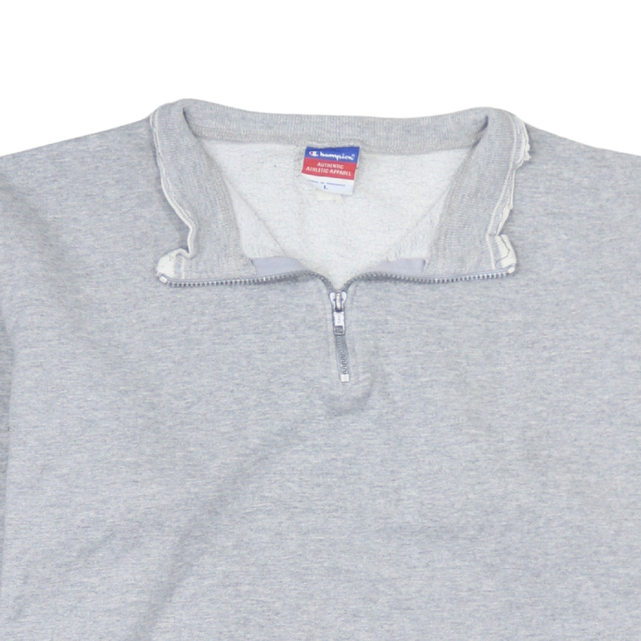 Mens UK Size L Champion Grey Henley Sweatshirt