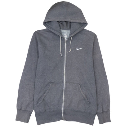 Mens UK Size L Nike Grey Full Zip Hoodie