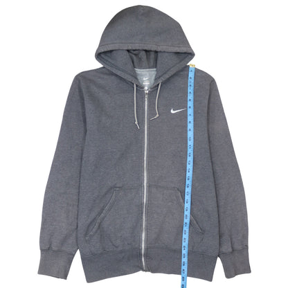 Mens UK Size L Nike Grey Full Zip Hoodie