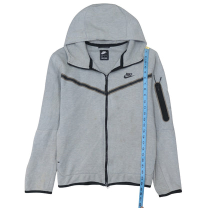 Mens UK Size L Nike Grey Full Zip Hoodie