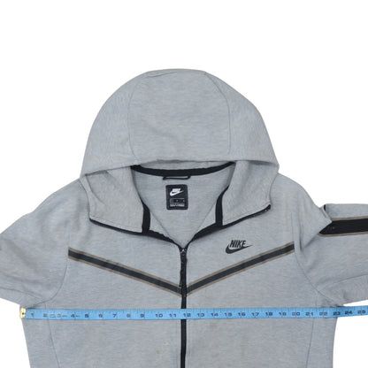 Mens UK Size L Nike Grey Full Zip Hoodie