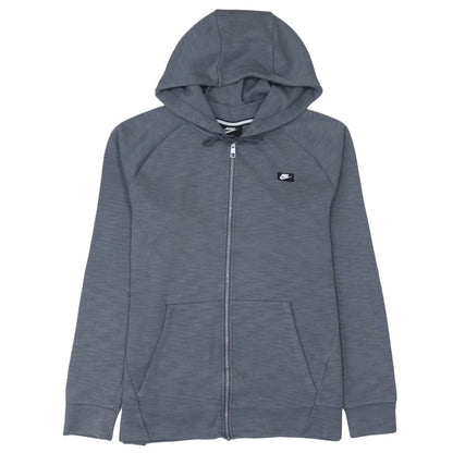 Mens UK Size M Nike Grey Full Zip Hoodie