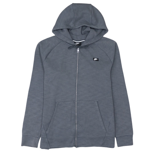 Mens UK Size M Nike Grey Full Zip Hoodie