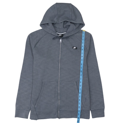Mens UK Size M Nike Grey Full Zip Hoodie