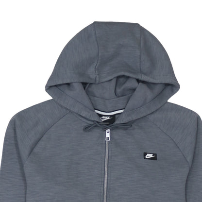 Mens UK Size M Nike Grey Full Zip Hoodie
