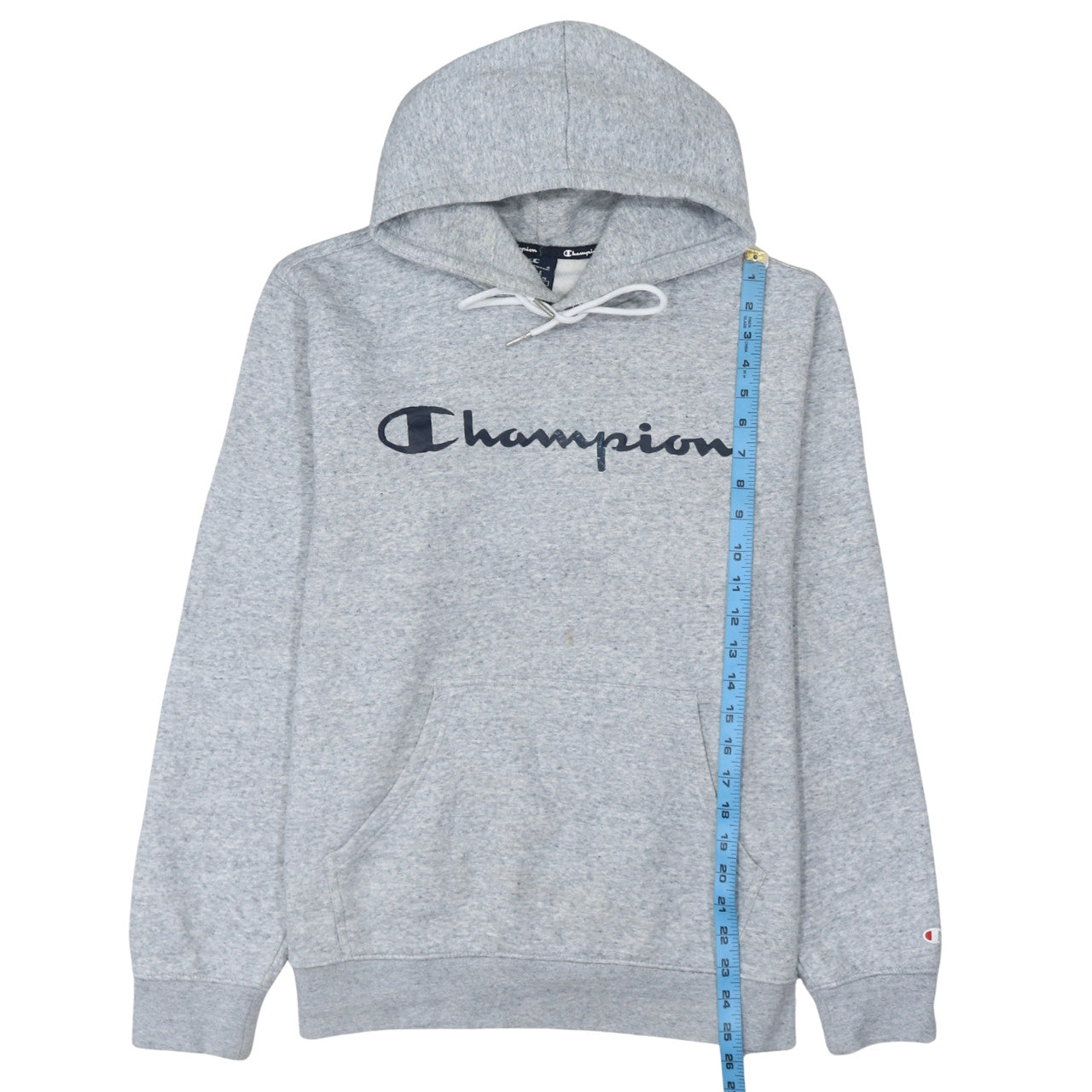 Mens UK Size L Champion Grey Pullover Hoodie