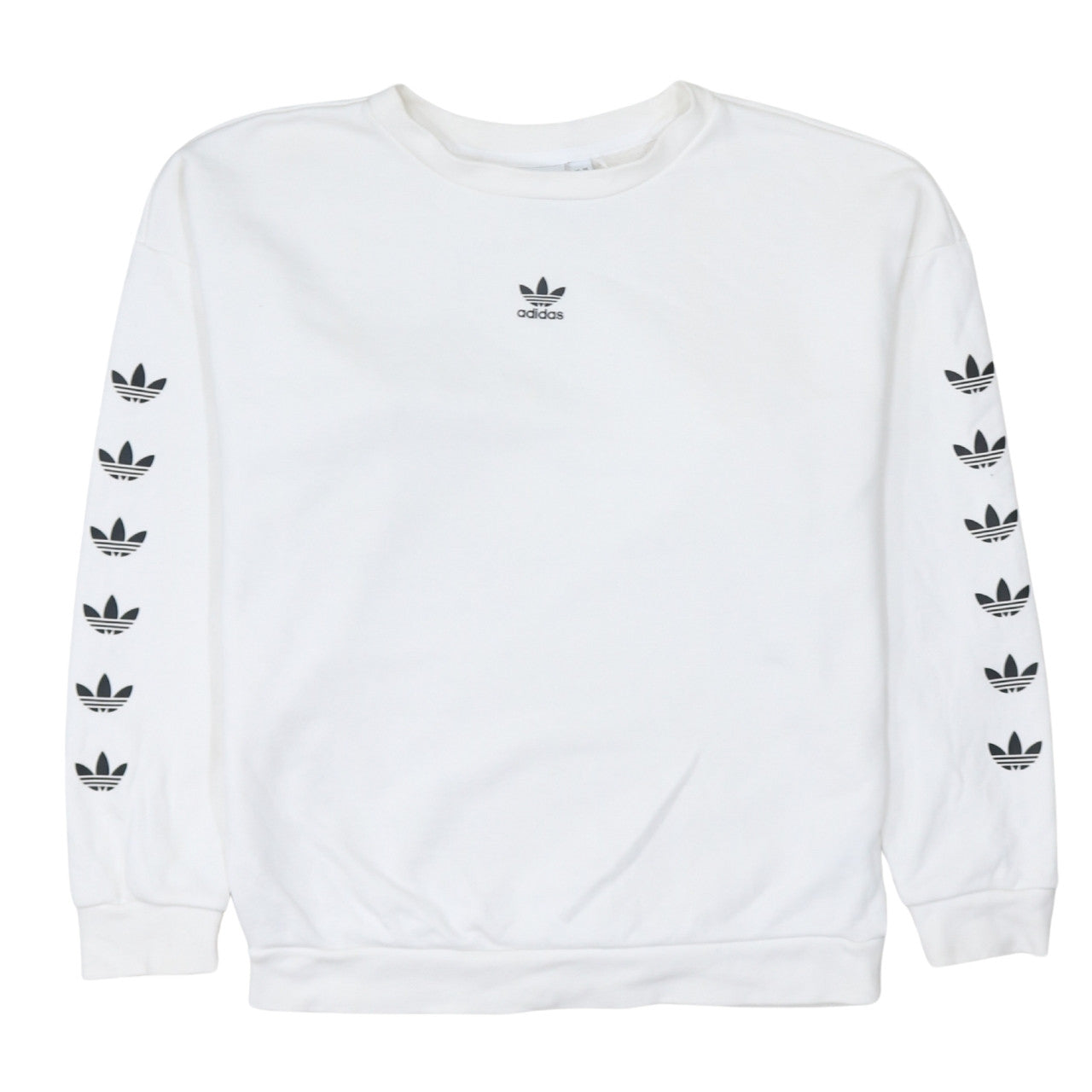 Womens UK Size 8 adidas White Pullover Sweatshirt