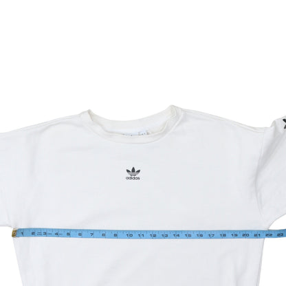 Womens UK Size 8 adidas White Pullover Sweatshirt