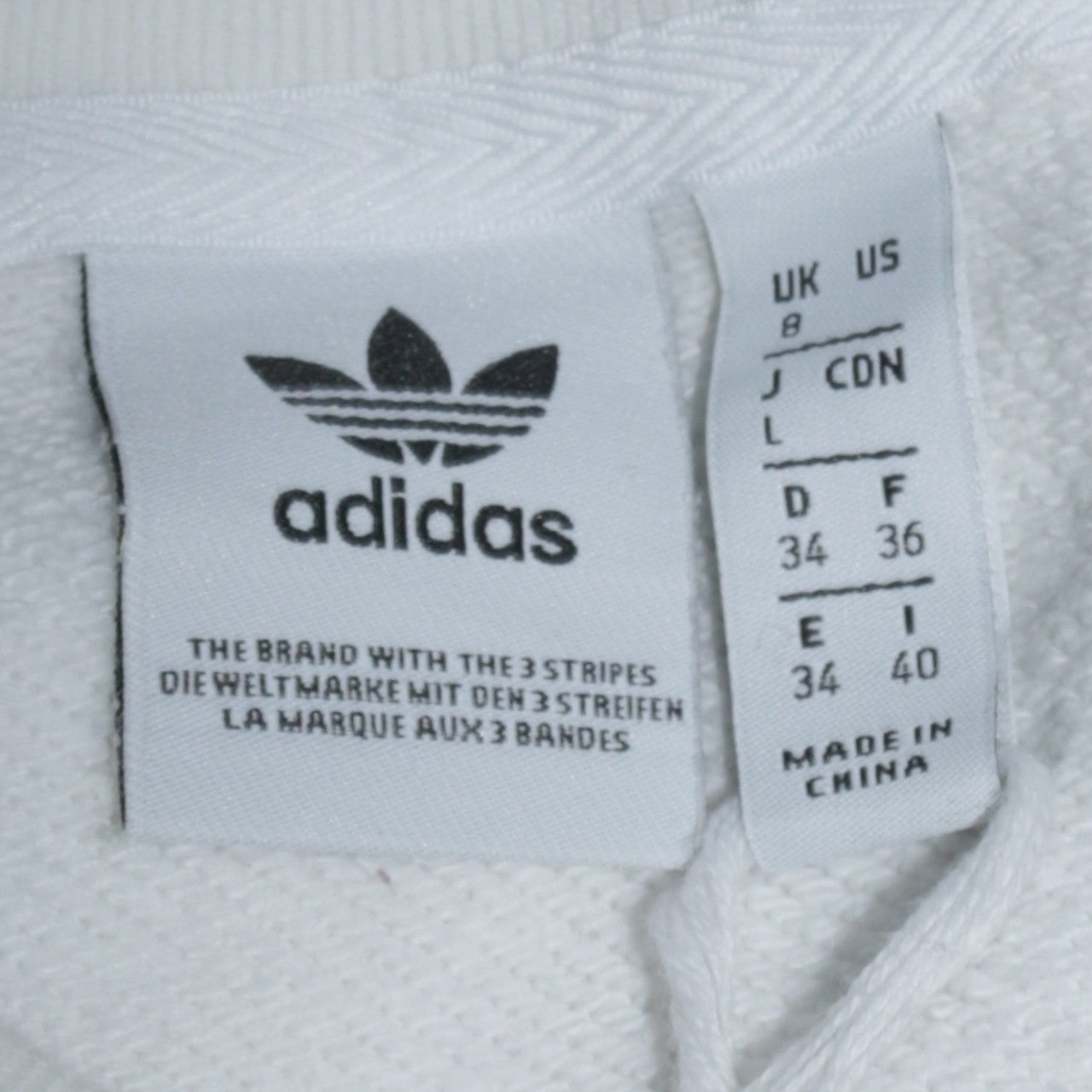 Womens UK Size 8 adidas White Pullover Sweatshirt