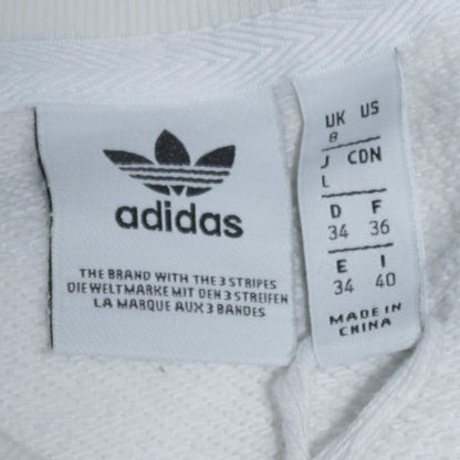 Womens UK Size 8 adidas White Pullover Sweatshirt