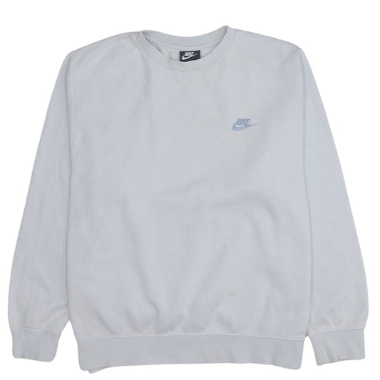 Womens UK Size L Nike White Pullover Sweatshirt