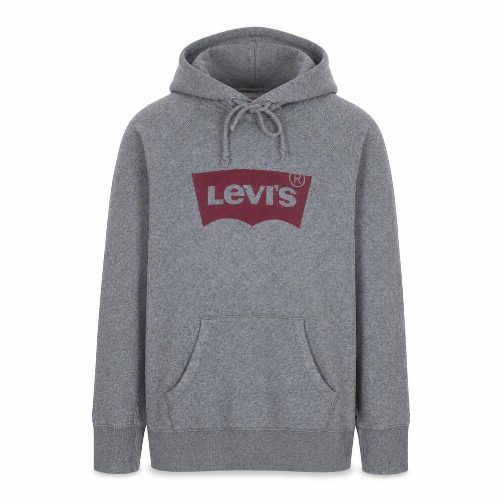 Mens UK Size L Levi's Grey Pullover Hoodie