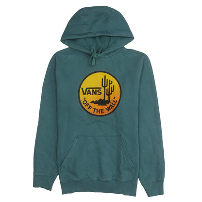 Mens UK Size M VANS Green Pullover Hoodie