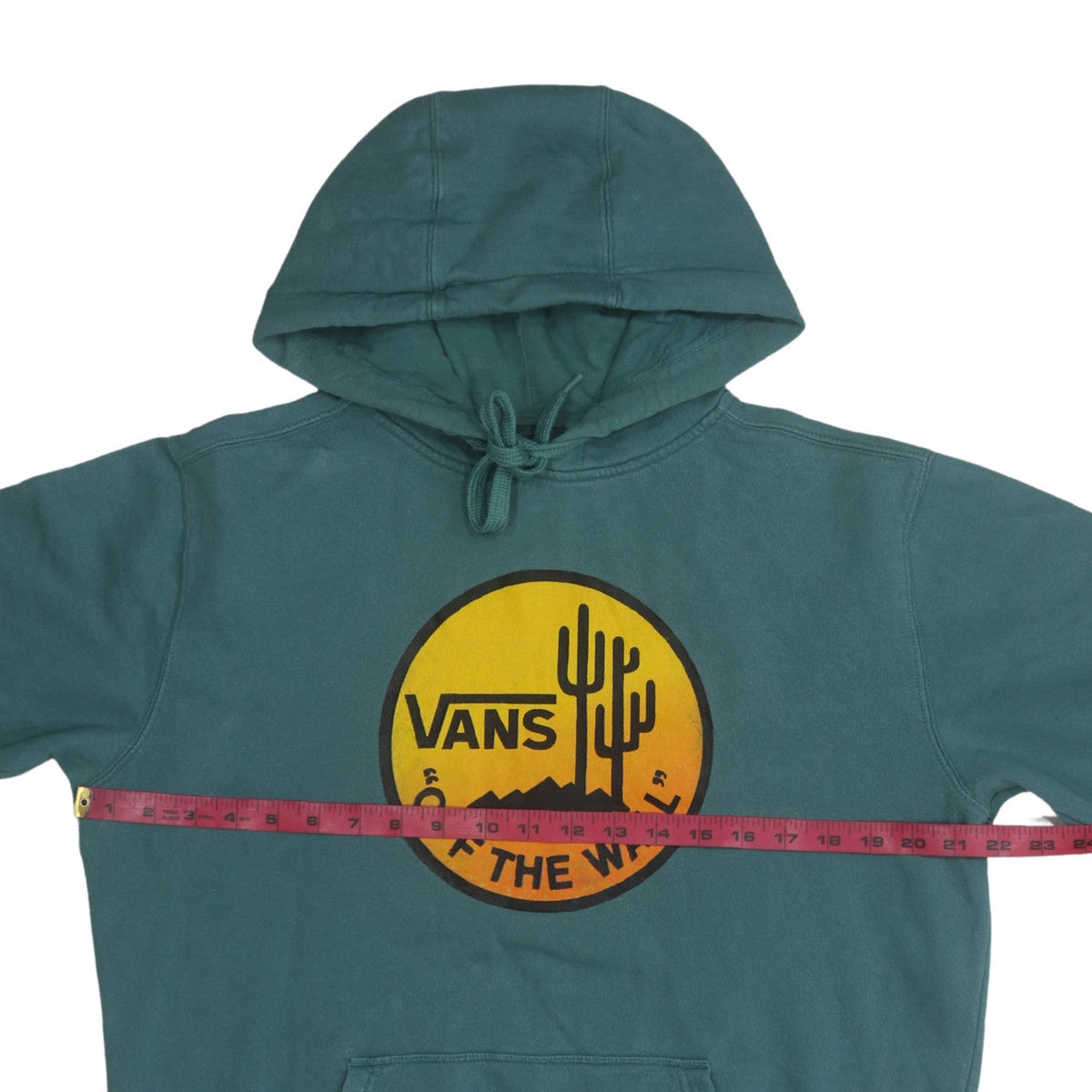 Mens UK Size M VANS Green Pullover Hoodie