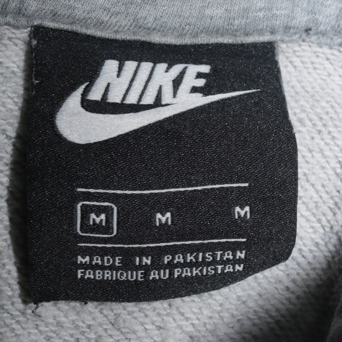 Mens UK Size M Nike Grey Pullover Hoodie